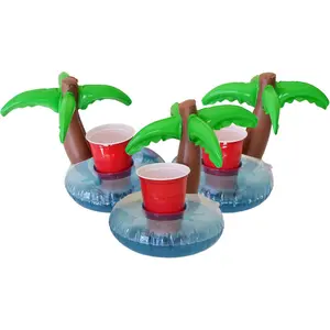 Inflatable Pool and Hot Tub Drink Holders (3 Pack) (Choose - Unicorn, Flamingo, Palm Tree and More)
