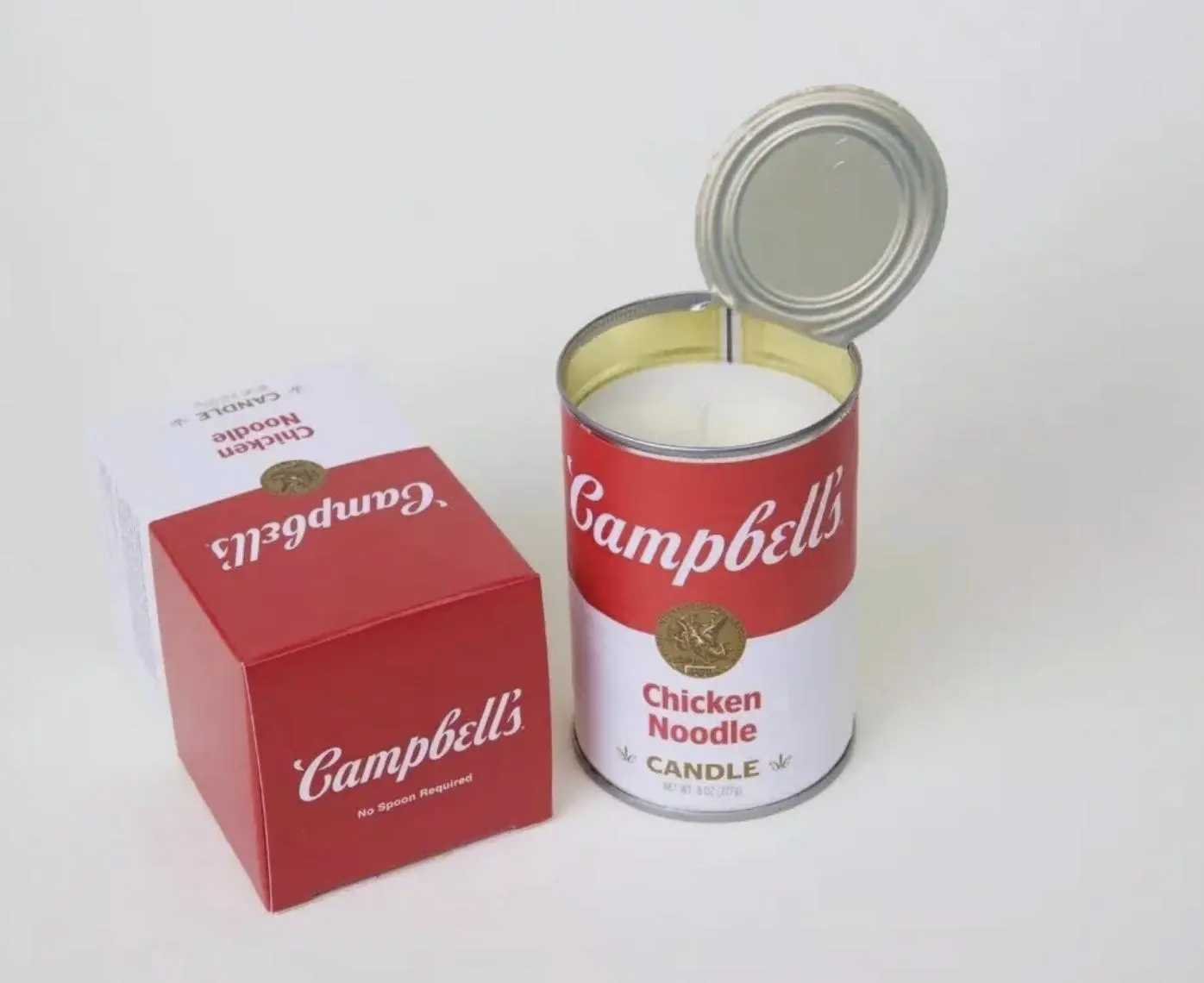 Campbell's Chicken Noodle Soup Aroma Wax Candle - Limited Edition Camp Light Decoration, Home Supplies, Long-Lasting About 20h Burn Time for Living Spaces