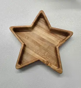 Hardwood star bowl