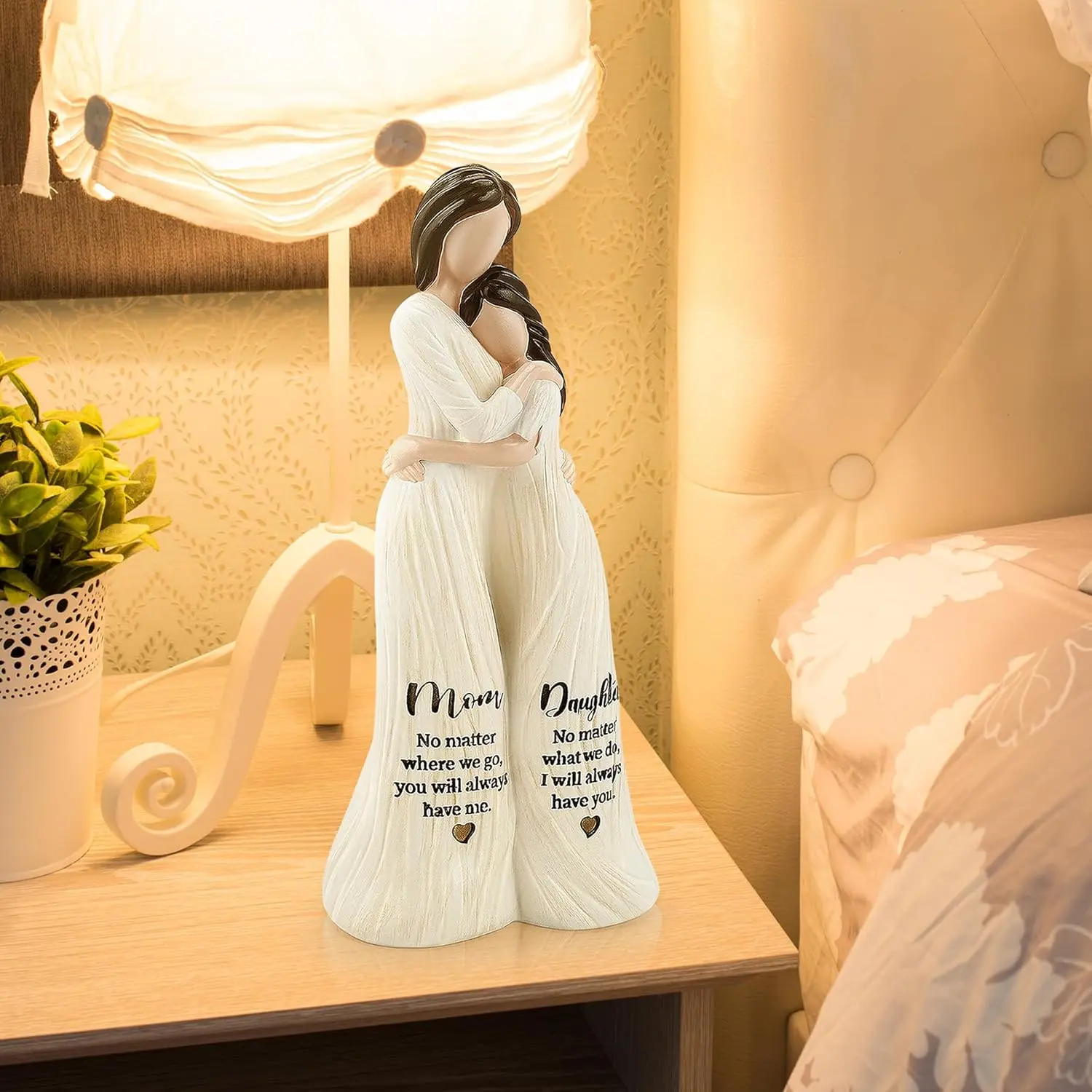 Mom Birthday Gifts from Daughter, Gift for Moms and Daughters, Mom and Daughter Figurines, Mom's Gifts from Daughter, Gift for Mother's Day Birthday, Sculpted Hand-Painted Figurine