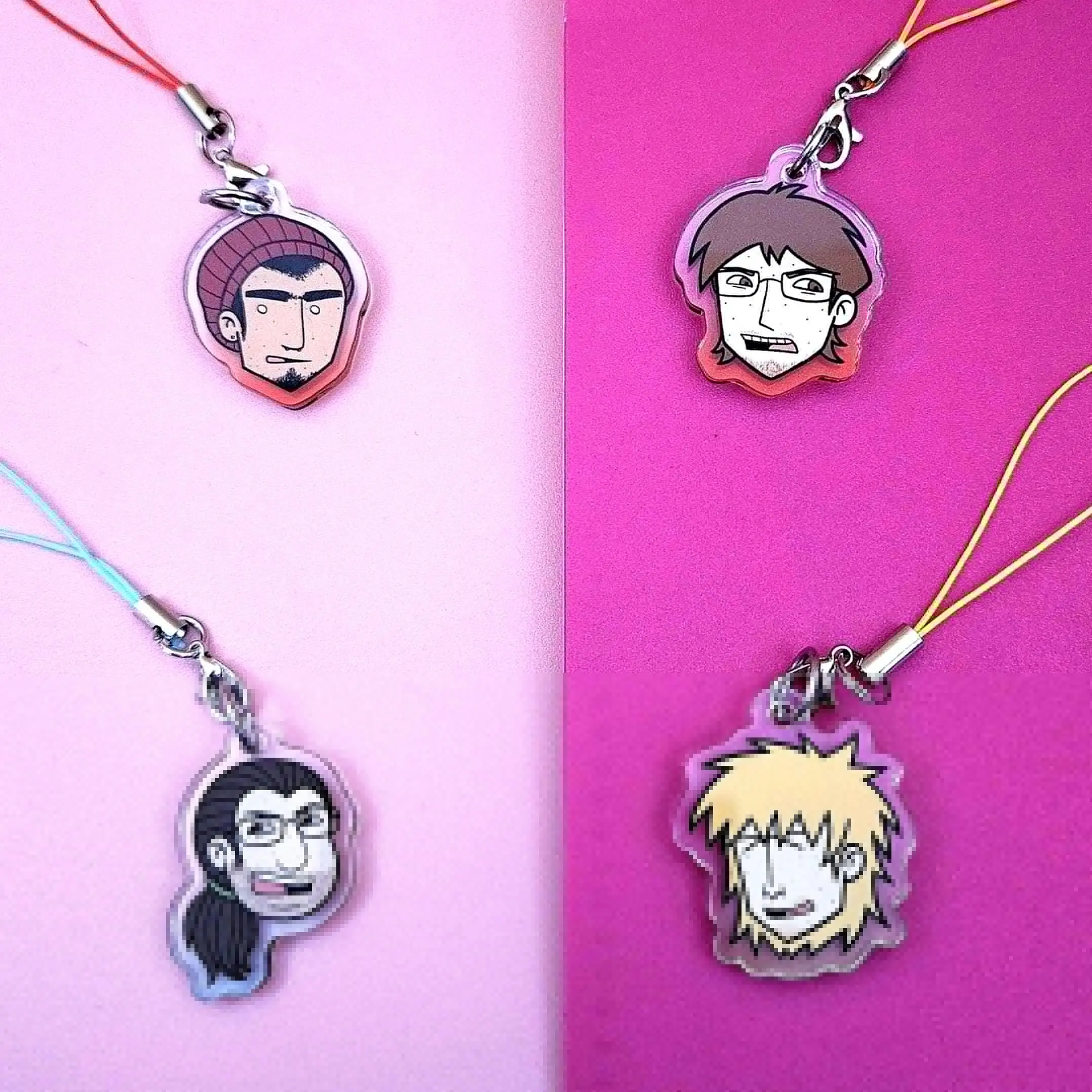 TEC The Eltingville Club Bill, Pete, Jerry, Josh | College Geek Squad Acrylic Charm