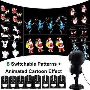 Outdoor Waterproof IP65 LED Snowfall Projector Light with Remote Control, Timer, Animated Scenes – Christmas, Halloween Decor, Ideal Gift for Children
