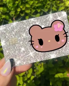 ExotixCard ultra bling reflective card skin back information