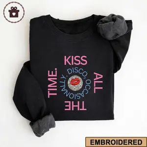 KATTDO Embroidered Sweatshirt - Embroidered Crewneck Sweatshirt - Hoodie Casual Wear Womenswear