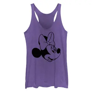 Women's Mickey & Friends Simple Minnie Racerback Tank Top