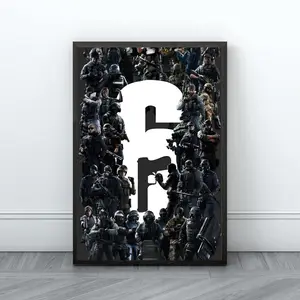 Rainbow Six Siege Poster Print | Six Siege Poster | Gaming Poster , Gaming Decor, Video Game Poster, Gift