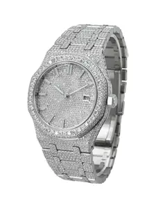 Moss Stone Automatic Mechanical Watch Stainless Steel Strap Luxury Fashion Gemstone Wristwatch, Elegant Square Dial, Analog Square Face, All Seasons, Analog Watches