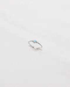 Starburst Blue Opal Ring