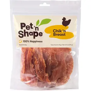 Pet 'n Shape Chik 'n Breast Jerky Dog Treats - 1 Pound