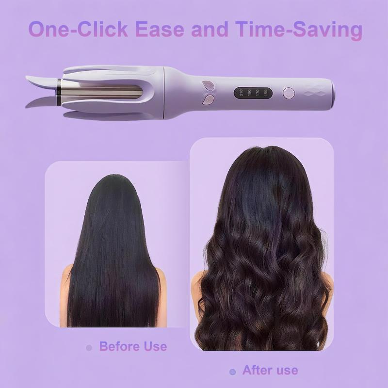 Automatic Hair Curling Iron,28mm Hair Curler, Negative Ion Automatic Hair Hair Curl Wand,4 Modes Temperatures Rotating Curling Iron for Women,Automatic Curling Stick Anti-Scald,Anti-Tangle Rotating,Easy to Use Hair,Women's Gifts Girlfriends Gifts