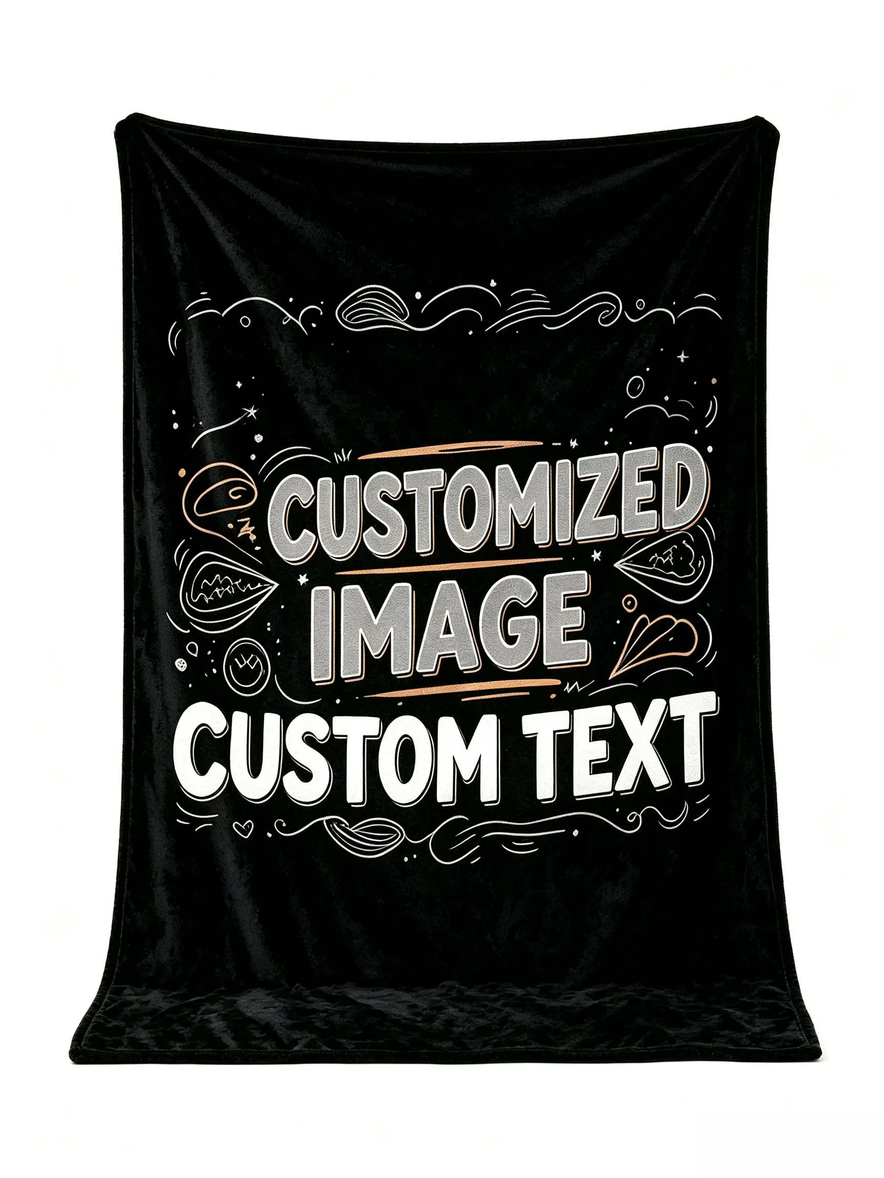 DIY Custom Flannel Throw Blanket $11.99,Ultra Soft Lightweight Thick Thermal Warm Customized Image & Custom Text Personalized Heartfelt Gift for Women Girls Boys, All Seasons Plush Air Conditioning Cover Home Decor Blanket, Multi Use Nap Blanket