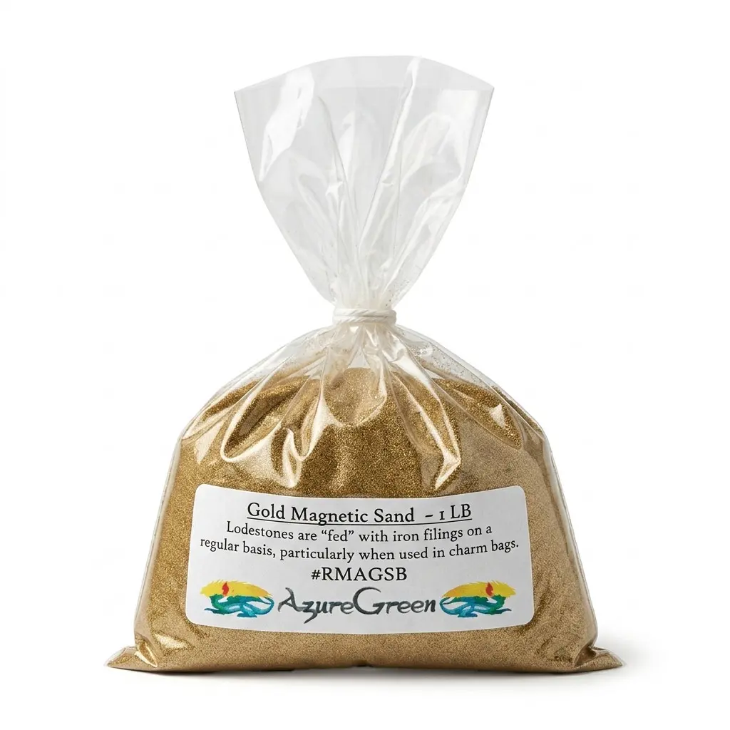 Gold Magnetic Sand Lodestone Food 1 lb — Hoodoo Lodestone Feeding Powder