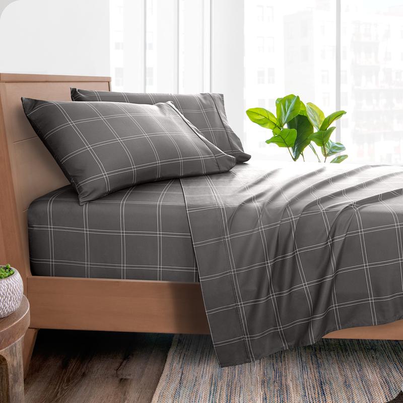 Bare Home Printed Microfiber Sheet Set