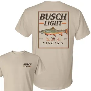 Busch Light Fishing Perch T-Shirt, Unisex T-Shirt, Full Color T-Shirt, For Men, For Women