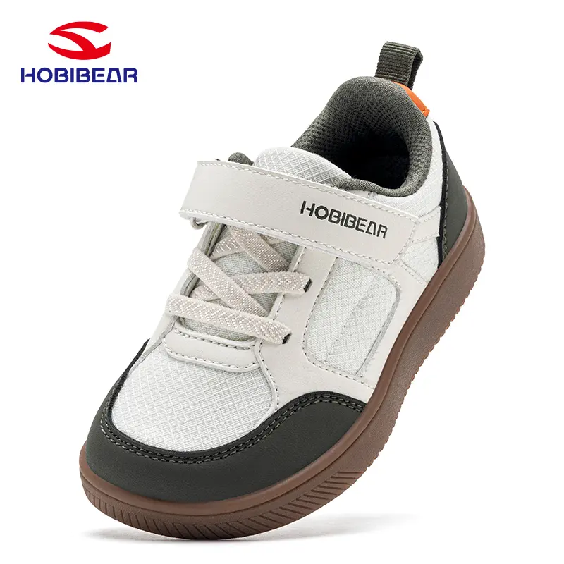 HOBIBEAR Wide Toe Box Barefoot Sneakers for Boys and Girls, Lightweight Zero Drop, Toddler First Walker Preschool Playground Shoes, Wide Feet Essentials, Minimalist Barefoot Shoes