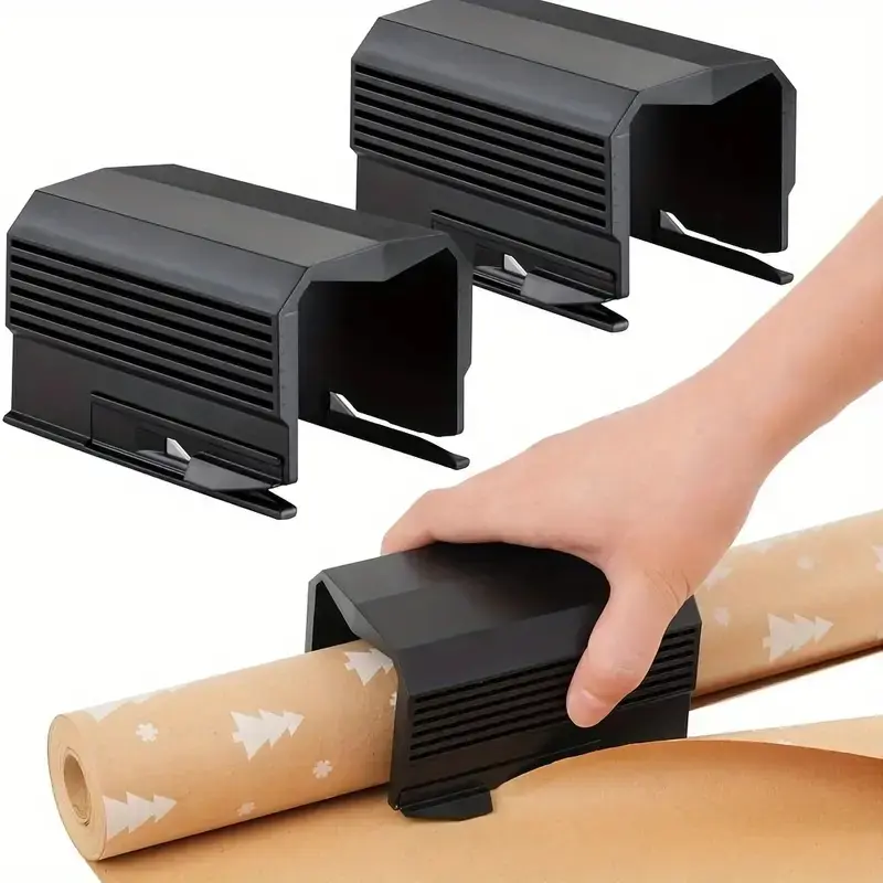 2pcs Wrapping Paper Cutter Set, Christmas Paper Roll Cutters, Ideal for Gift Wrapping & Crafting Supplies, Cutting Supplies