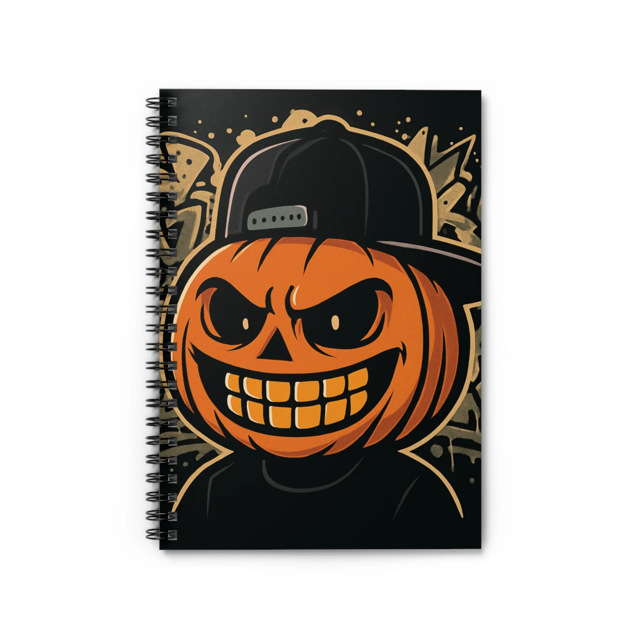 Halloween Themed Spiral Notebook - Fun Pumpkin Design, Gift for Students, Journal for Halloween Lovers, Back to School Supplies, [...]