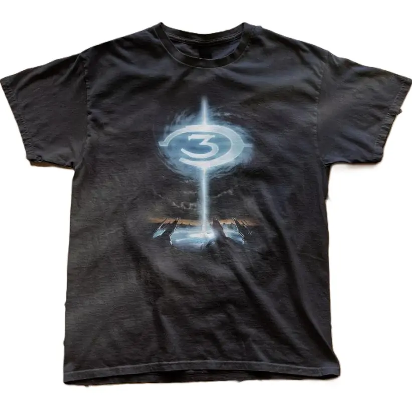Retro Halo 3 logo tee, tshirt Vintage Gaming Shirt Y2k promotional tee- Vintage y2k tshirt Streetwear Menswear Top
