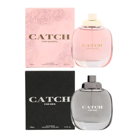 Men and Women Perfume Bundle - Catch for Women and Catch for Men Eau de Parfum 100ml 3.4 fl.oz.