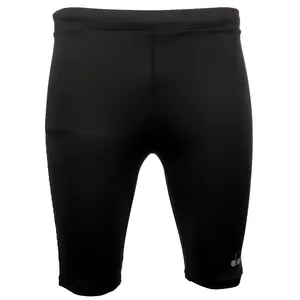 diadora Mens Bike Shorts Running Casual Bottoms Moisture Wicking - Black