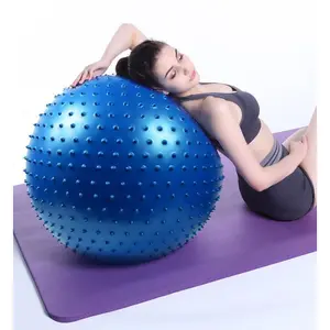 Giant Sensory Exercise Ball with Massage Spikes Tactile Stretchy Yoga Fitness Ball for Adults Kids Large Inflatable Outdoor Beach Toy