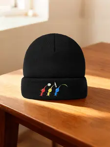 Hey! Pikmin 2026 new model Multi Color Soft Fabric Winter Cap Warm Cozy Unisex Beanie Fitted Knit Hat with Universal Fit, Versatile Headwear for All Genders & Cold Weather Outfits
