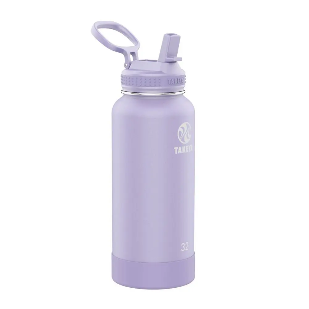 Takeya Actives Stainless Steel Insulated Water Bottle with Straw Lid