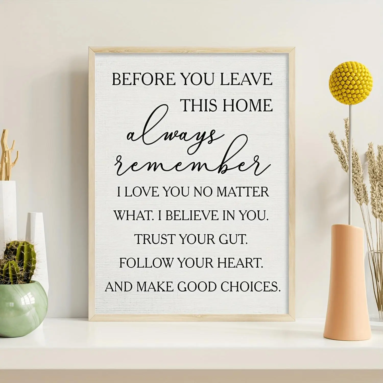 1pc Unique Wooden Framed Canvas Poster Modern Art Eid Al-Adha Mubarak Design, Perfect For Bedroom, Living Room, Corridor - Fall Season Accent, Versatile Room Decoration, Heartfelt Gift Idea