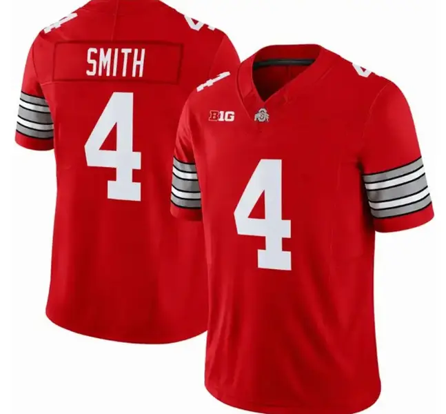 Jeremiah Smith Jersey #4 Ohio State Heritage Stripe 2026-27 Stitched Football Jersey