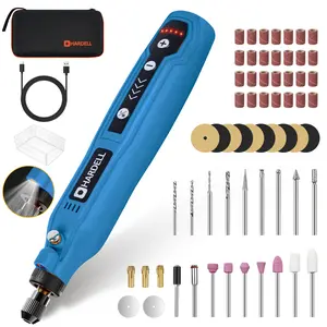 HARDELL Cordless Rotary Tool, 5 Variable Speed Mini Rotary Tool Kit with 69 Accessories, 3.7V Type-C Charging Power Rotary Tool for Engraving, Sanding, Polishing, Carving, Cutting, DIY Crafts