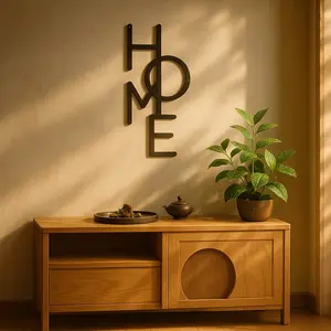 CIFbuy™™ 1PC Unique HOME Metal Sign - Rustic & Modern Wall Sculpture For Bedroom Decor - Perfect Housewarming Gift - Stylish Home Decor Accent & Decorative Plaques Wall Sculptures