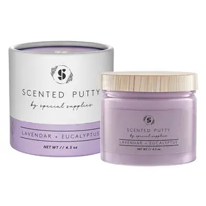 Special Supplies Scented Therapy Putty Dough - Natural Aromatherapy and Meditation, Kids and Adults - Non-Stick: Scent- Lavender + Eucalyptus (4.5 oz)