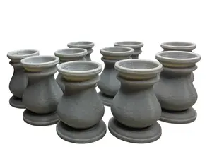 Pack of 10 Gray fancy displays for 5/8" to 1" Marbles lot 5609