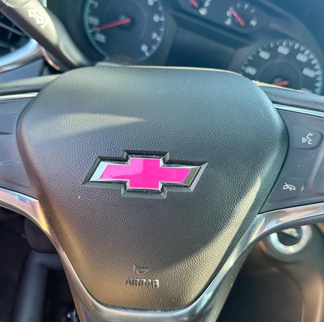 Blackout Steering Wheel Emblem Overlay Decal for 2014-2024+ Chevrolet Silverado 1500 – Matte or Gloss Finish, Easy Peel & Stick (Includes Backup Decal)