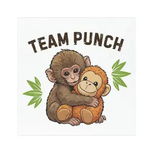 Punch the Monkey Magnet, Viral Japanese Zoo Baby Monkey Magnet, Monkey Lover Gift, Anti bullying magnet, Be kind magnet