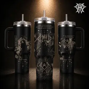 Sleep Token Band Merch Tumbler, Take Me Back To Eden Lyrics Stainless Steel Water Bottle, 20oz 40oz