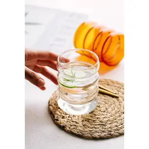 Handmade Amber Heat-Resistant Glass Cup