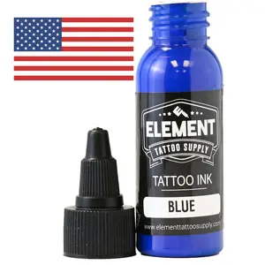 Element Tattoo Supply Blue Tattoo Ink 1oz Bottle For Tattoos and TattooIng Cosmetics