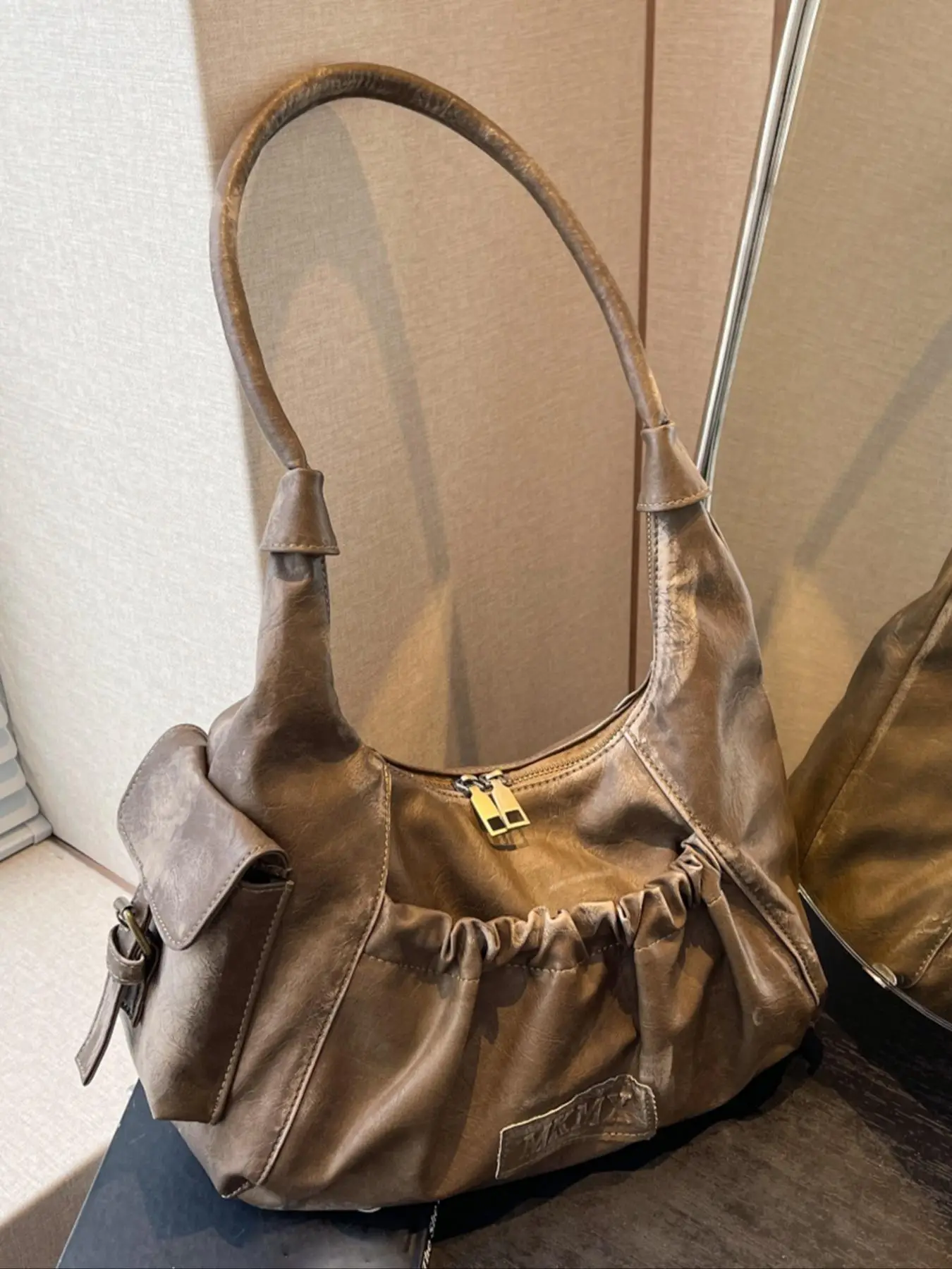 Women's Elegant Minimalist Shoulder Bag, Valentine's Day Gift for Girl, Trendy Vintage Shoulder Bag, Chic All-match Underarm Bag for Daily & Work Use