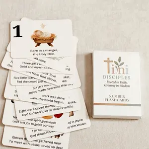 Faith-Based Number Cards for Kids 1–20 | Christian Counting Flashcards | Toddler Preschool Math Learning