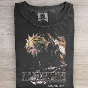 Final Fantasy Rebirth Vintage Shirt, Comfort Colors Retro RPG Tee, FF7 Rebirth Gamer Streetwear Top, Oversized Unisex T-shirt