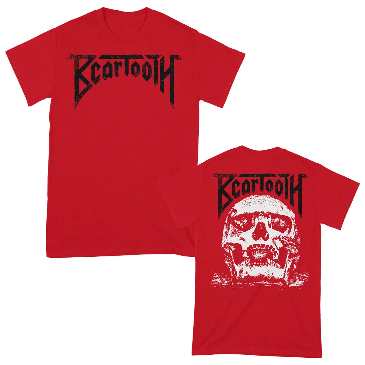 2 Sides Beartooth Band Skull Red T-Shirt Cotton Unisex Size S-5XL D0266