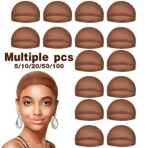 Skinlike Transparent HD Wig Cap, Invisible and Sheer Breathable Ultra-thin Stretchy Stocking Caps for Lace Front Wigs, Skinlike Feel