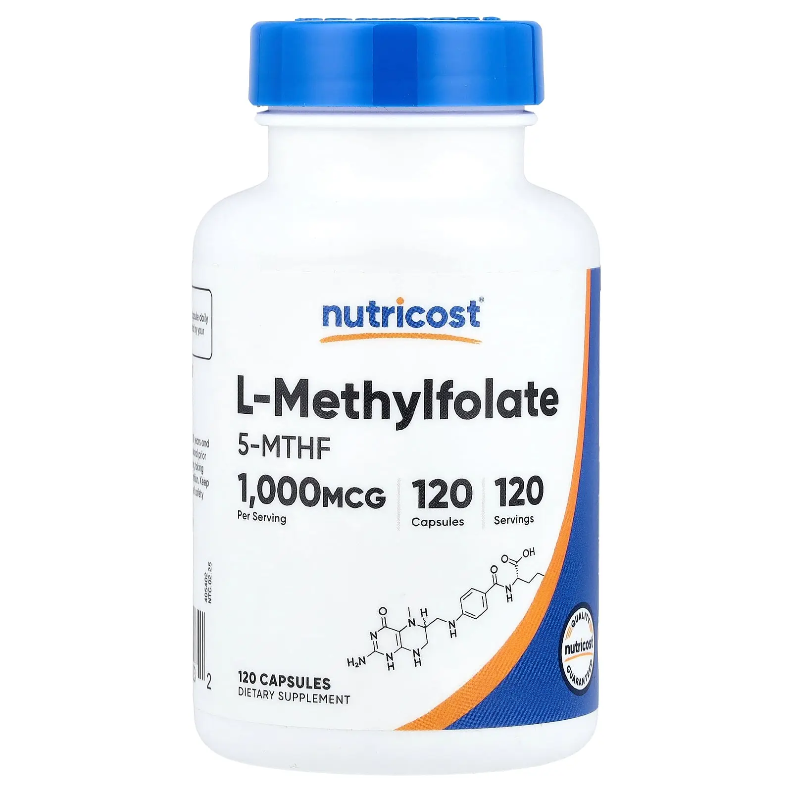 Nutricost L-Methylfolate, 1,000 mcg, 120 Capsules Nutricost L-Methylfolate, 1,000 mcg, 120 Capsules
