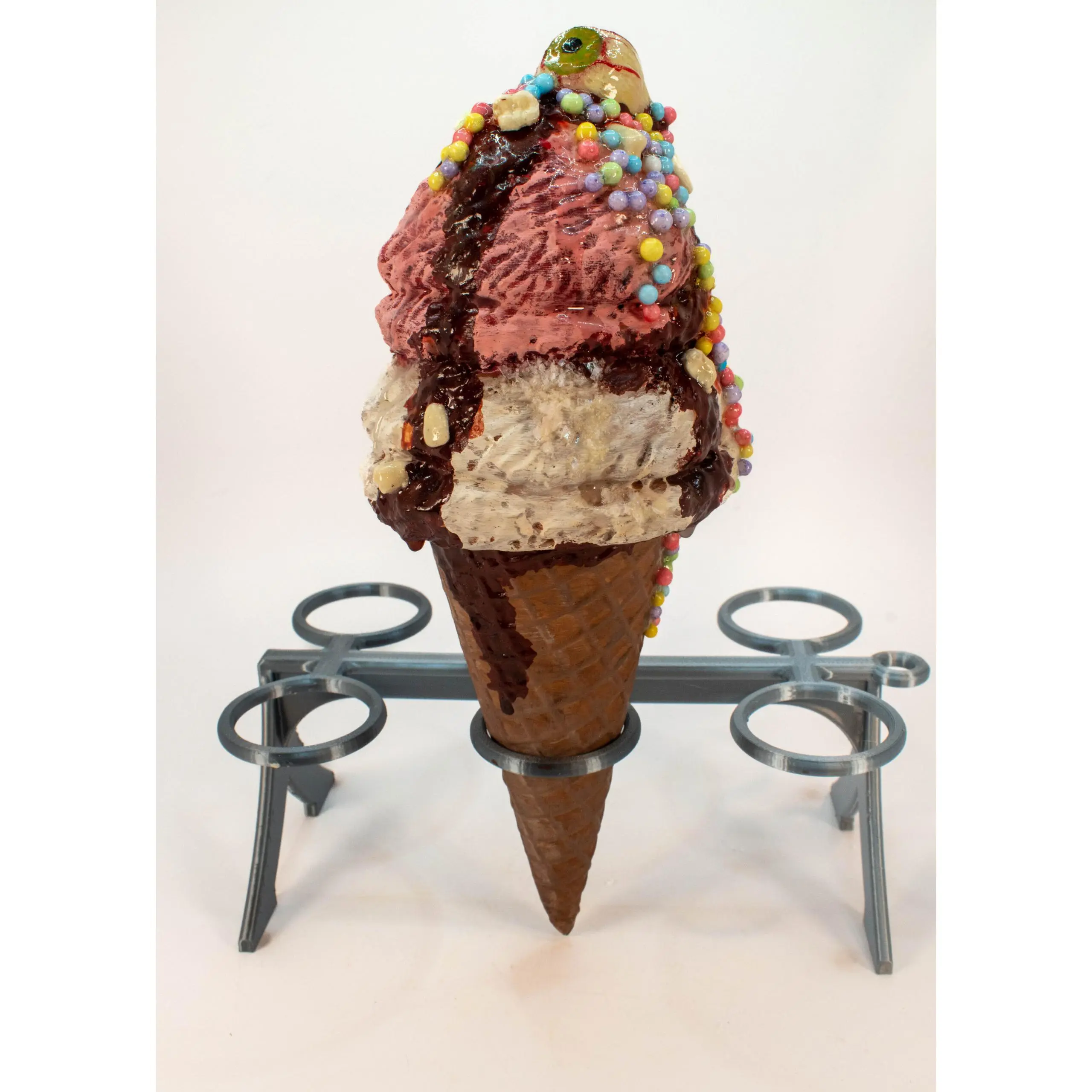 Blood and Bone Double Dip Ice Cream Waffle Cone