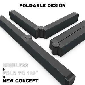 Foldable Sound Bars For TV Speaker, Bluetooth 5.1, Opt, Coaxial, USB, AUX Inputs, Projector TV Sound Bar, PC, Home Theater, 3D Surround Sound System - 26.8 Inch Audio