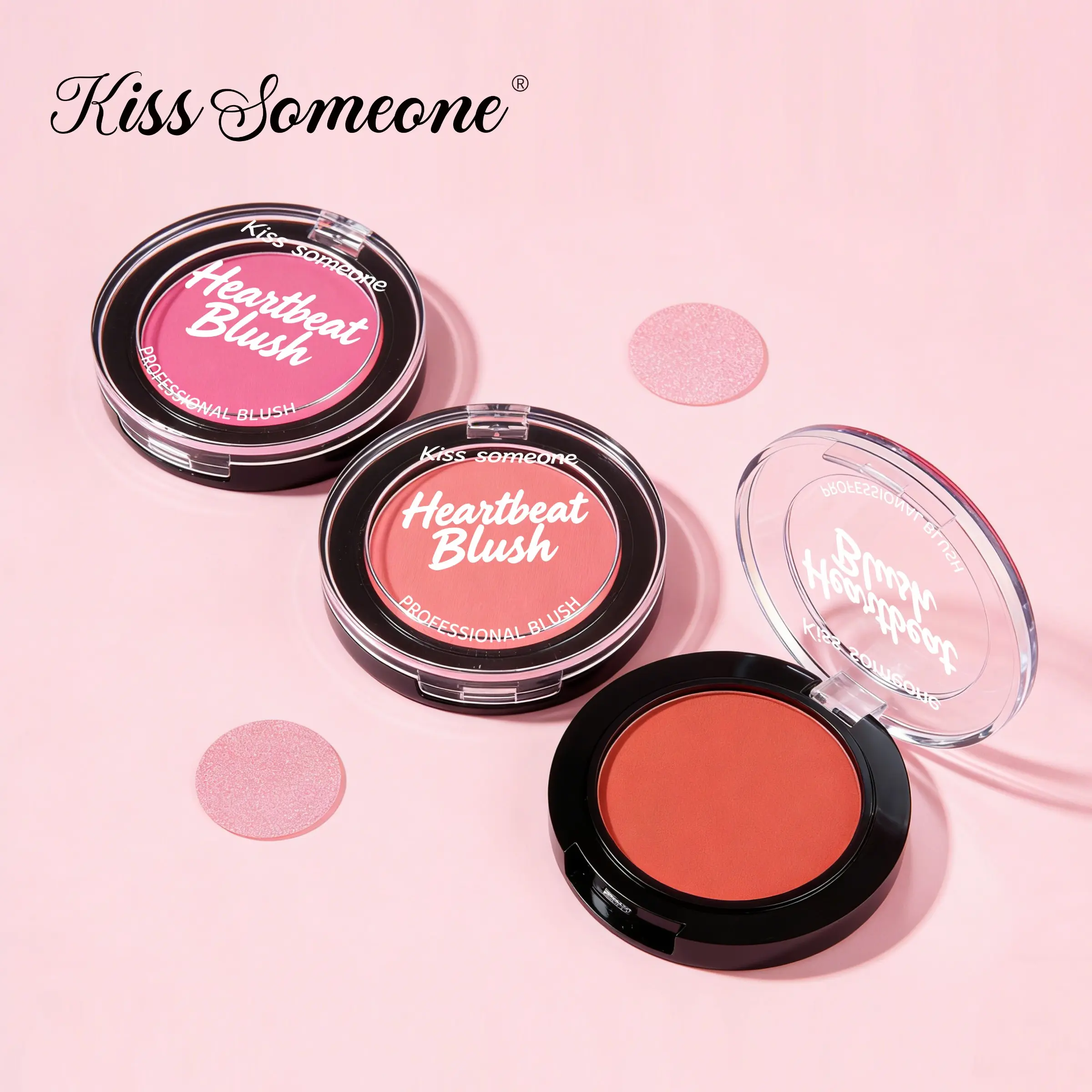 Matte Powder Blush Palette, Vegan & Cruelty-Free, High Pigment, Long-Lasting, Buildable, Lightweight, Velvet-Smooth Finish, Beauty Cosmetics