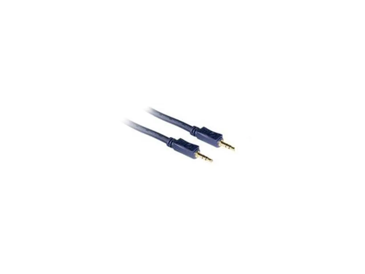 C2G 40601 Velocity 3.5mm M/M Stereo Audio Cable, Aux Cable, Blue (3 Feet, 0.91 Meters)