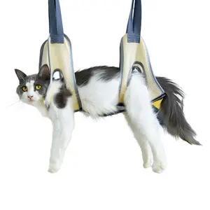 Adjustable Pet Grooming Hammock, Suitable for Small Medium Cats Dogs, Ideal Bath Fixing Device, Nail Trimming Hanging Anti-Scratch Bite Proof