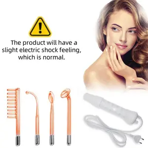 Advanced Skin Care Tool, High-Frequency Electric Therapy Skincare Wand, Effective Exfoliating Device, Us Plug, Four-In-One Beauty Instrument, Facial Beauty Machine